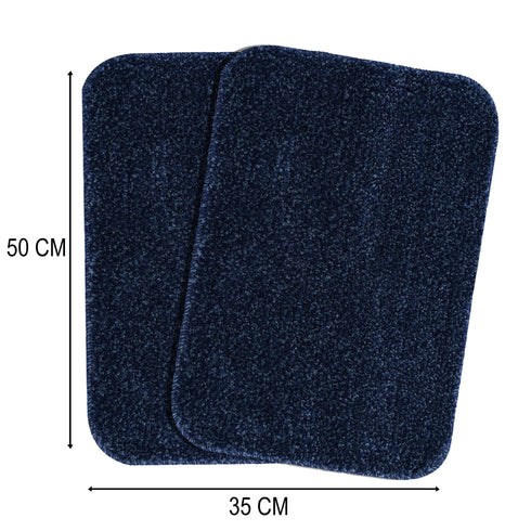 SOC-227 Microfiber Anti-Skid Bath Mats |Water Absorbing Mat | Washable Quick Drying Footmat | Home, Bathroom, Bedroom, Kitchen | Solid Floor Mat