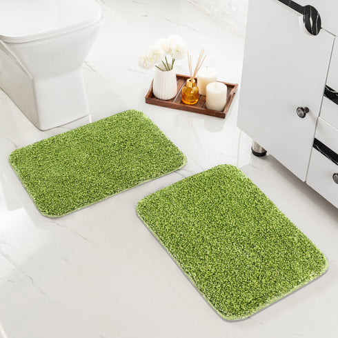 SOC-227 Microfiber Anti-Skid Bath Mats |Water Absorbing Mat | Washable Quick Drying Footmat | Home, Bathroom, Bedroom, Kitchen | Solid Floor Mat