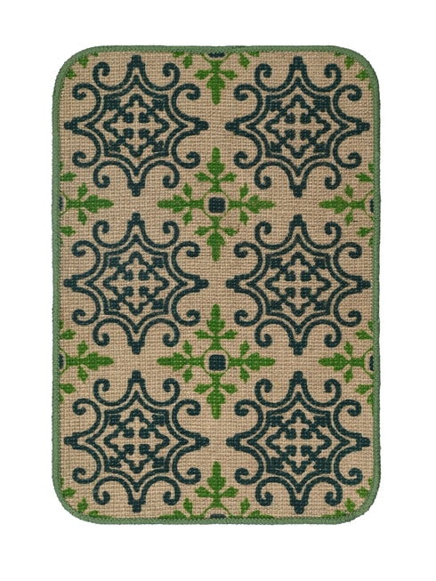 Decorative Jute Printed Anti Slip Doormat Set of 3Pc- 40x60 cm