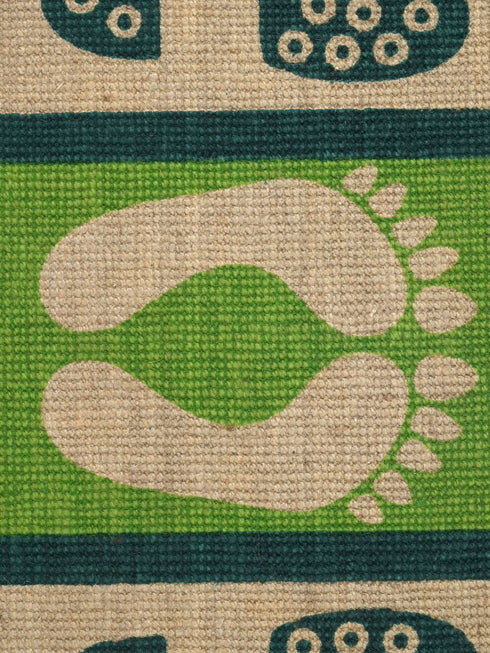 Decorative Jute Printed Anti Slip Doormat Set of 3Pc- 40x60 cm