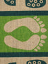 Decorative Jute Printed Anti Slip Doormat Set of 3Pc- 40x60 cm