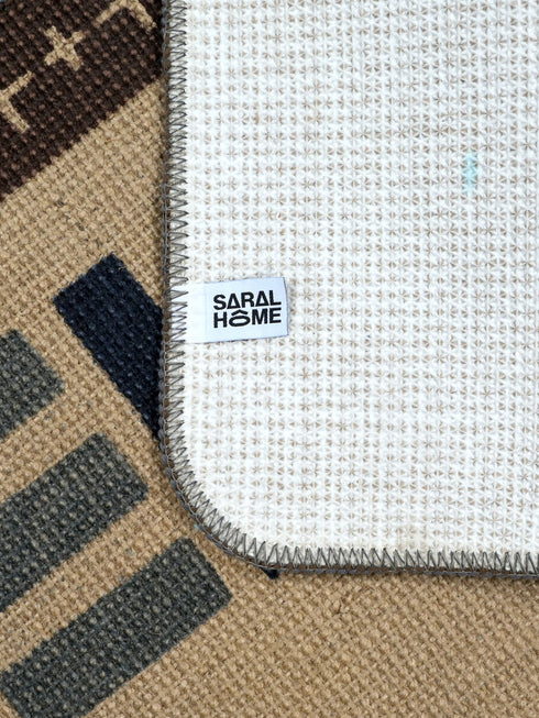 Decorative Jute Printed Anti Slip Doormat Set of 3Pc- 40x60 cm