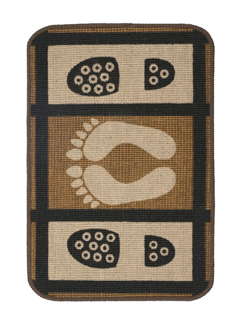 Decorative Jute Printed Anti Slip Doormat Set of 3Pc- 40x60 cm