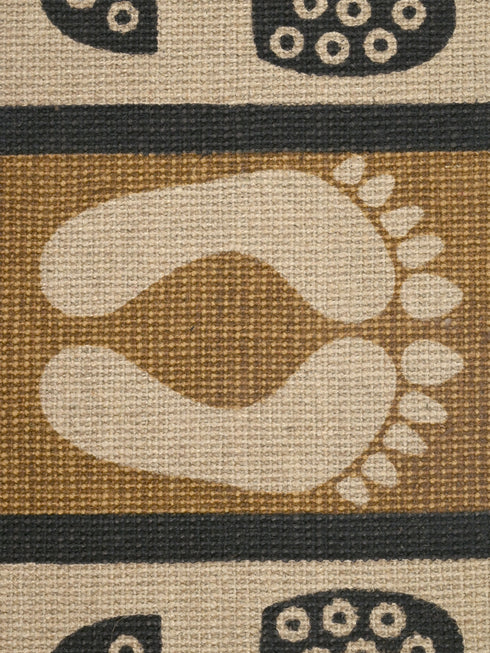 Decorative Jute Printed Anti Slip Doormat Set of 3Pc- 40x60 cm