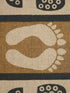 Decorative Jute Printed Anti Slip Doormat Set of 3Pc- 40x60 cm