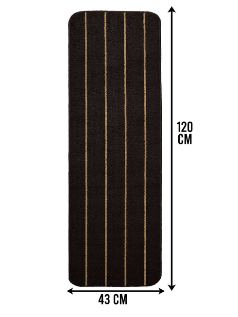 Multiuse Polyester Door Mat & Runner Floor Mat Combo Pack of 2 | Anti-Skid | Quick Drying | Soft Water Absorbent | Modern Design