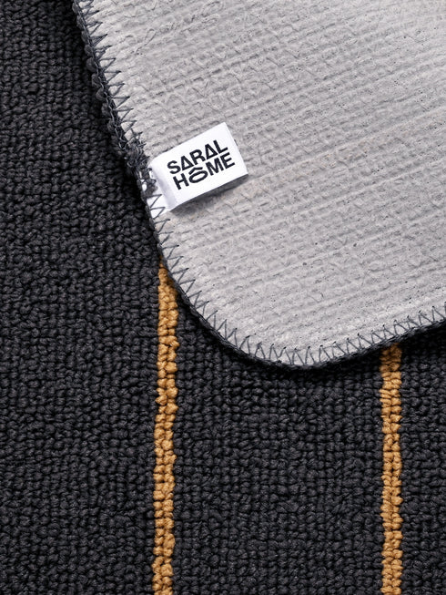 Multiuse Polyester Door Mat & Runner Floor Mat Combo Pack of 2 | Anti-Skid | Quick Drying | Soft Water Absorbent | Modern Design