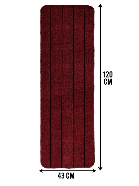 Multiuse Polyester Door Mat & Runner Floor Mat Combo Pack of 2 | Anti-Skid | Quick Drying | Soft Water Absorbent | Modern Design