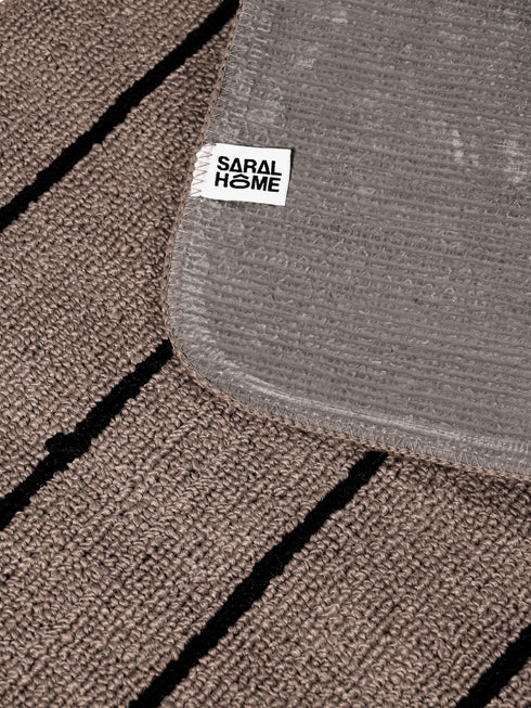 Multiuse Polyester Door Mat & Runner Floor Mat Combo Pack of 2 | Anti-Skid | Quick Drying | Soft Water Absorbent | Modern Design