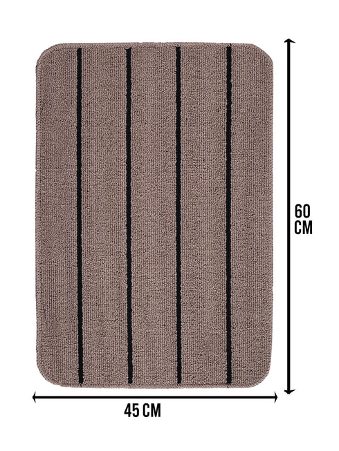 Multiuse Polyester Door Mat & Runner Floor Mat Combo Pack of 2 | Anti-Skid | Quick Drying | Soft Water Absorbent | Modern Design