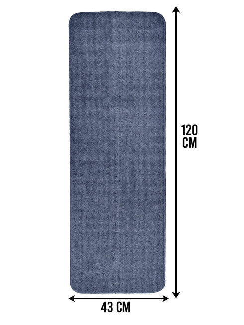 Multiuse Polyester Door Mat & Runner Floor Mat Combo Pack of 2 | Anti-Skid | Quick Drying | Soft Water Absorbent | Modern Design