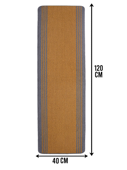 Multiuse Polyester Door Mat & Runner Floor Mat Combo Pack of 2 | Anti-Skid | Quick Drying | Soft Water Absorbent | Modern Design