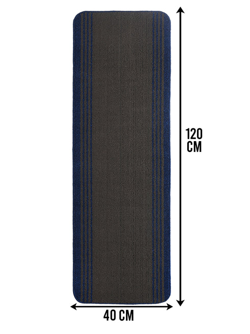 Multiuse Polyester Door Mat & Runner Floor Mat Combo Pack of 2 | Anti-Skid | Quick Drying | Soft Water Absorbent | Modern Design