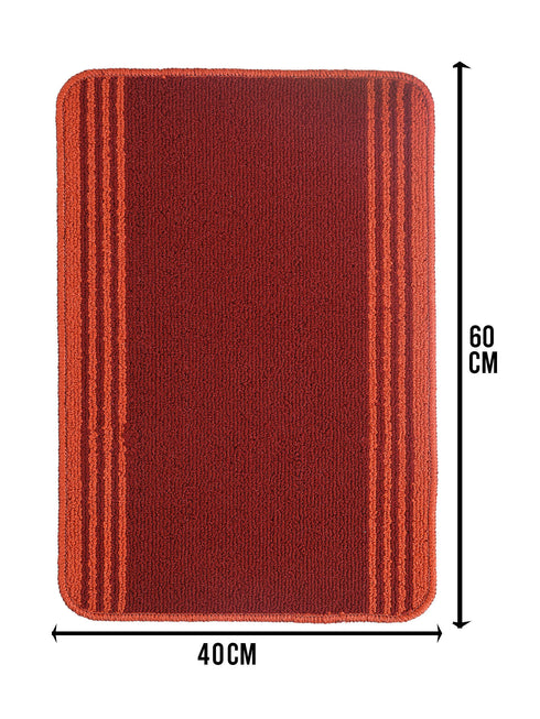 Multiuse Polyester Door Mat & Runner Floor Mat Combo Pack of 2 | Anti-Skid | Quick Drying | Soft Water Absorbent | Modern Design