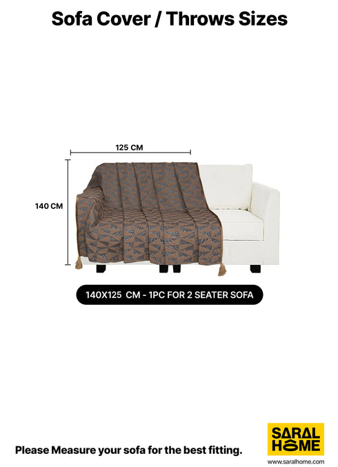 MERI Soft Polyester Sofa Throw-Cover.