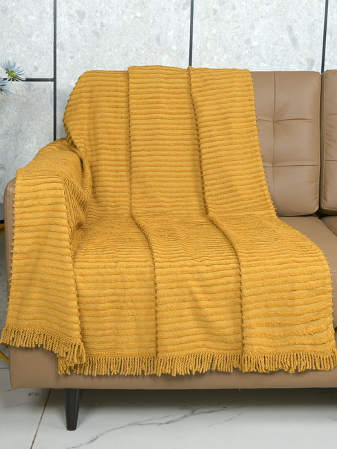 BARKHA Stripe Cotton Sofa Throw-Cover
