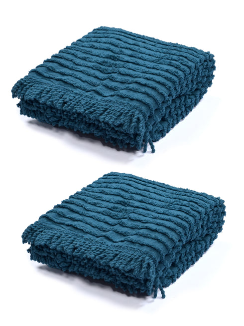 BARKHA Stripe Cotton Sofa Throw-Cover