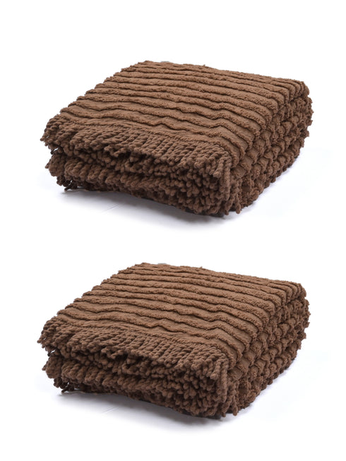 BARKHA Stripe Cotton Sofa Throw-Cover