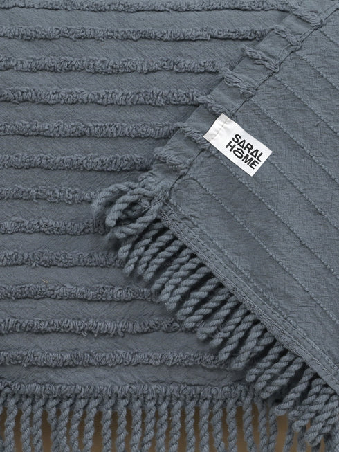 BARKHA Stripe Cotton Sofa Throw-Cover