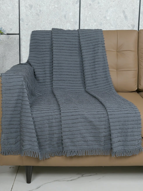 BARKHA Stripe Cotton Sofa Throw-Cover
