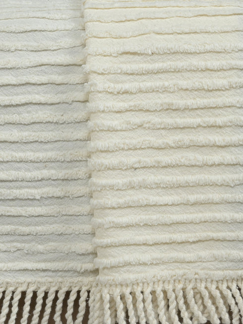 BARKHA Stripe Cotton Sofa Throw-Cover