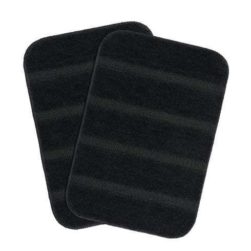SOS-1019 High Low Loop Soft Microfiber Anti-Slip Set of 2 Bathmat