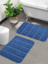High Low Loop Microfiber Bathmat Set | Anti-Slip & Soft