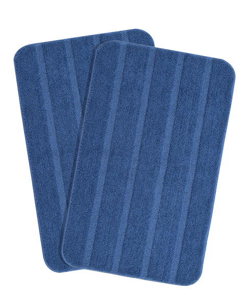High Low Loop Microfiber Bathmat Set | Anti-Slip & Soft