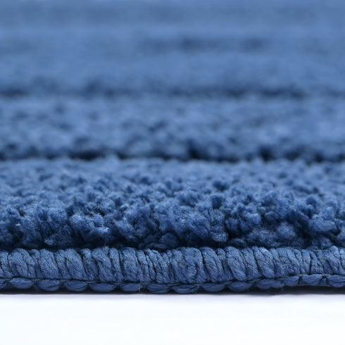 High Low Loop Soft Microfiber Anti-Slip Runner | Set of 2