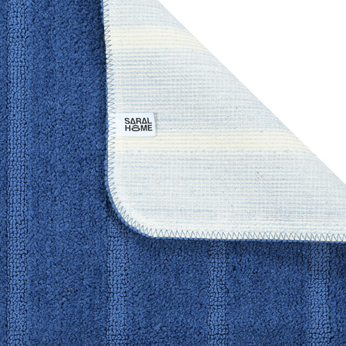 High Low Loop Soft Microfiber Anti-Slip Runner | Set of 2