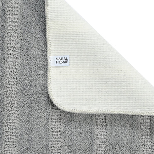 High Low Loop Soft Microfiber Anti-Slip Runner | Set of 2