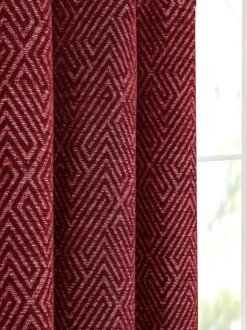 Brown window blackout curtains