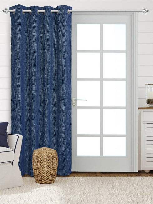 Gold long door blackout curtains