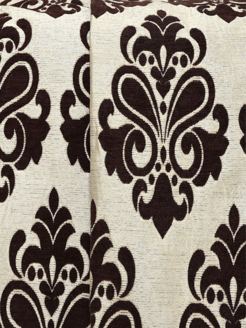 Medallion Polyester Cotton Sofa Throw Cover | Floral Emboss Design – Set 1