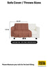 Waffle Cotton Sofa Throw Cover | Textured Weave