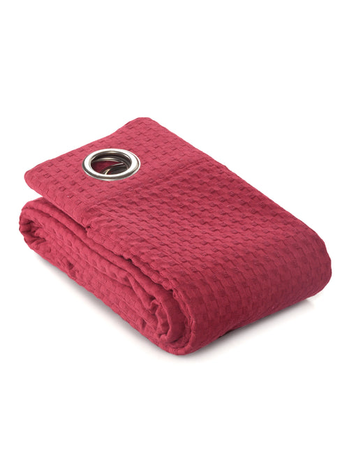 White cotton blackout curtains