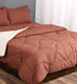 Waffle Cotton Striped Queen Size Quilt | Single Piece, Soft Bedding Comforter