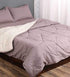Waffle Cotton Striped Queen Size Quilt | Single Piece, Soft Bedding Comforter