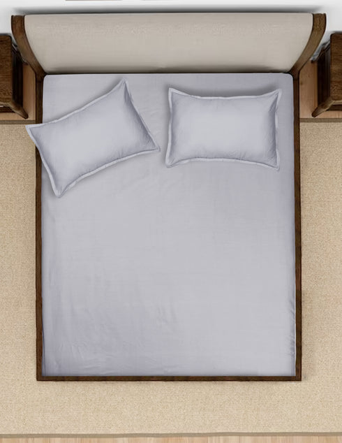 Beige cotton bedsheets