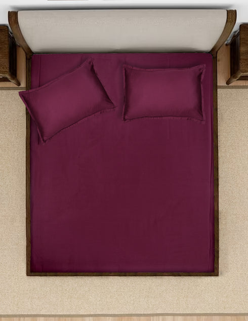 Cotton bedsheet king size with silk touch