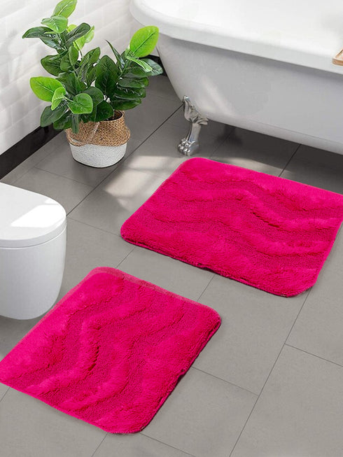 Anti Slip Bathmat Set with Contour | 45x60 & 45x50 cm | B1G1 Offer