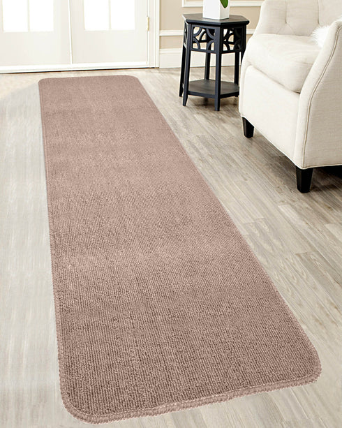 Solid Plain Floor Runner | Soft, Durable & Washable | Ideal for Hallway or Bedside Use