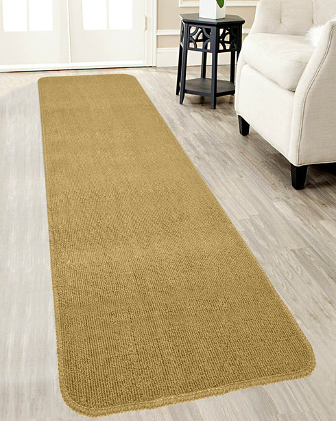 Solid Plain Floor Runner | Soft, Durable & Washable | Ideal for Hallway or Bedside Use