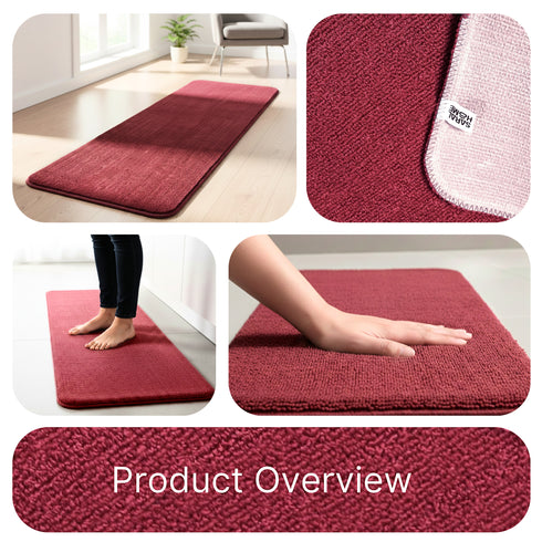 Solid Plain Floor Runner | Soft, Durable & Washable | Ideal for Hallway or Bedside Use