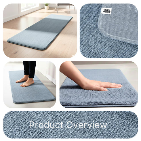 Solid Plain Floor Runner | Soft, Durable & Washable | Ideal for Hallway or Bedside Use
