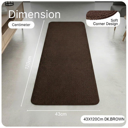 Solid Plain Floor Runner | Soft, Durable & Washable | Ideal for Hallway or Bedside Use