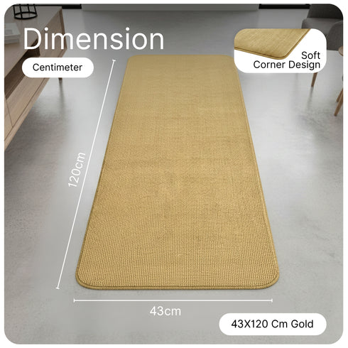 Solid Plain Floor Runner | Soft, Durable & Washable | Ideal for Hallway or Bedside Use