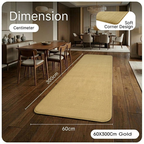 Solid Plain Floor Runner | Soft, Durable & Washable | Ideal for Hallway or Bedside Use