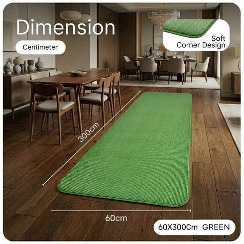 Solid Plain Floor Runner | Soft, Durable & Washable | Ideal for Hallway or Bedside Use