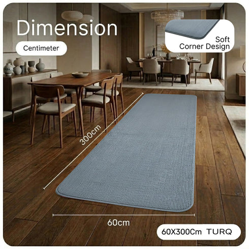 Solid Plain Floor Runner | Soft, Durable & Washable | Ideal for Hallway or Bedside Use